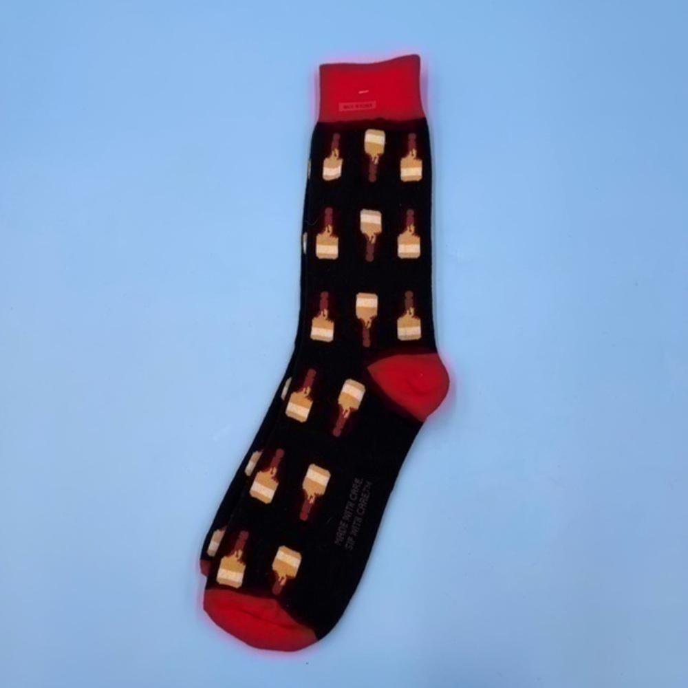Brand New- Made With Care - Sip With Care Champagne Socks